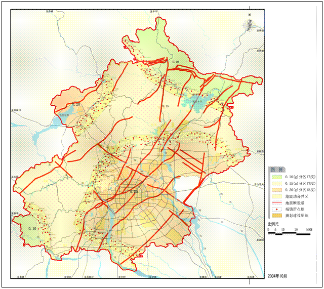 全国地震断裂带图和北京地震断裂带图