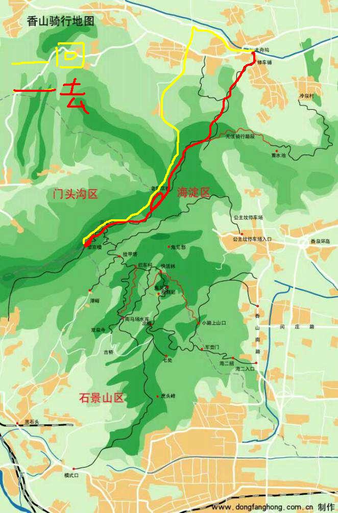 太舟坞-樱桃沟--香山--新老望京楼徒步归来,稍微有点累,据说来回有30