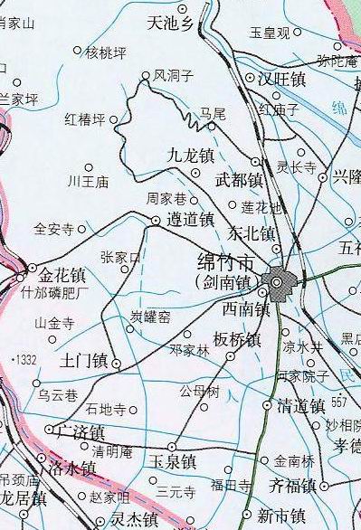 这是绵竹地区的小地图,80k,彩信我发了一个多小时还发