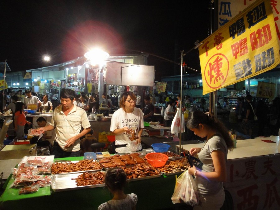 (第二批大量照片)台湾的夜市和街道非常干净!小吃品种